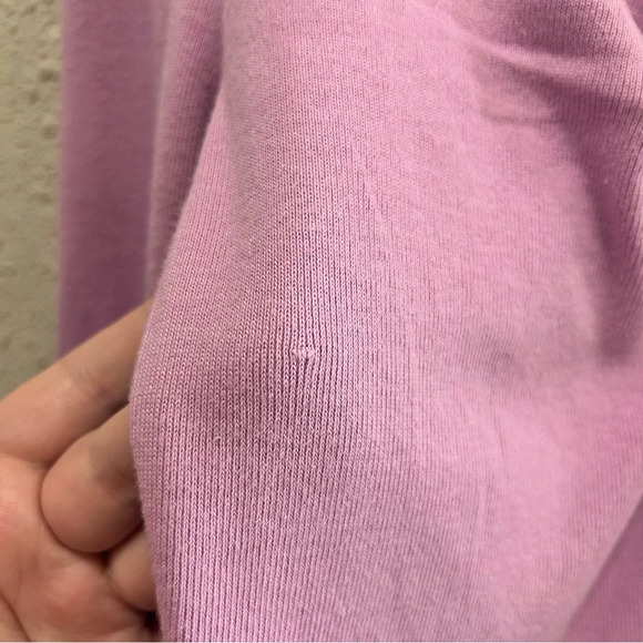 Free People Key to my Heart Lilac Cropped Long Sleeve Top Large - Picture 8 of 8